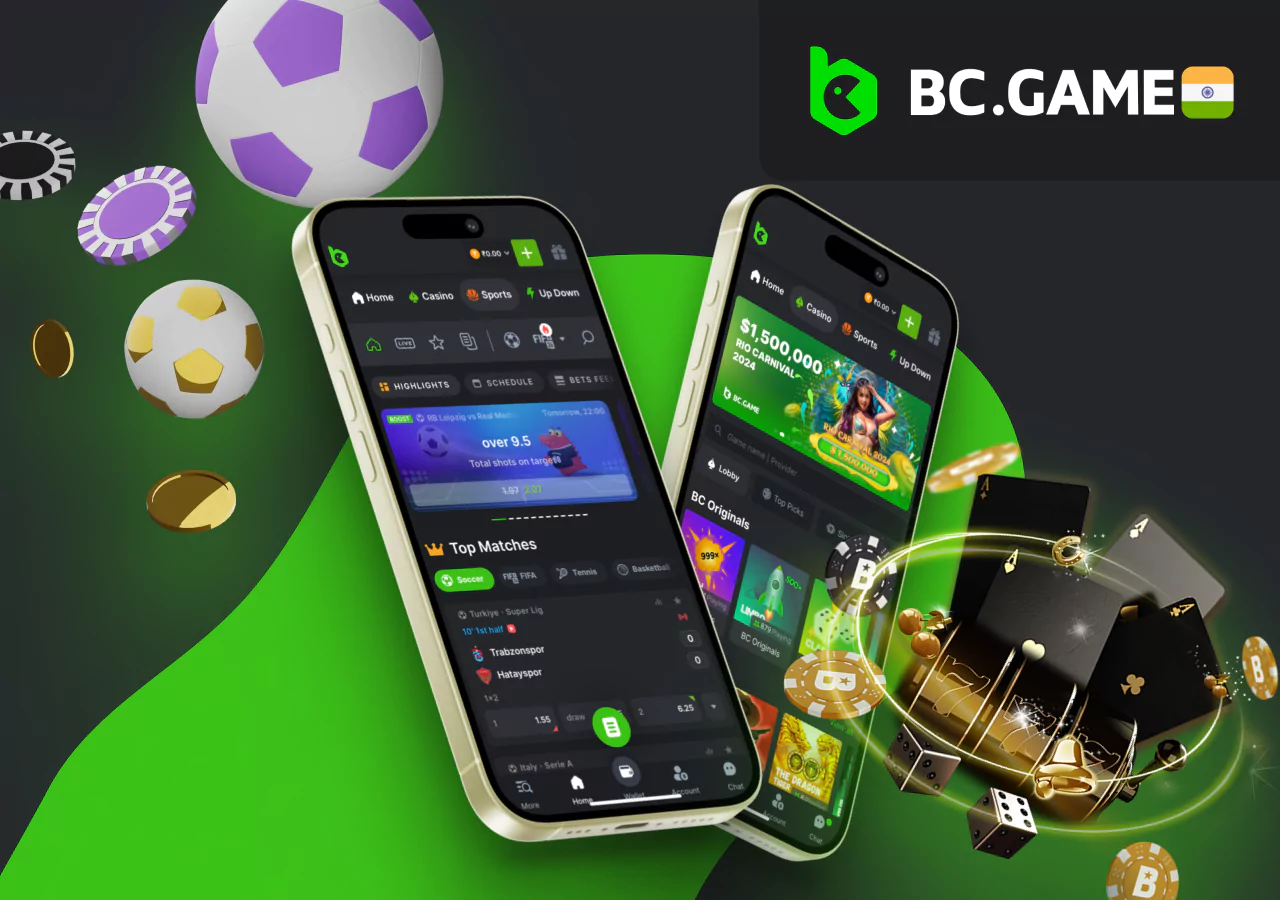 A wide selection of the best entertainment on BC Game's online platform