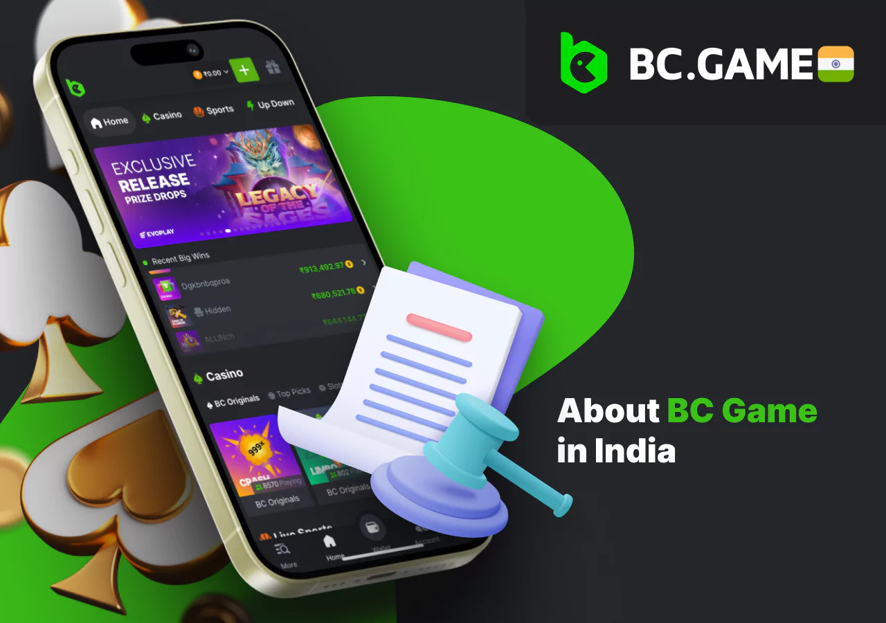 Legal casino platform BC Game India