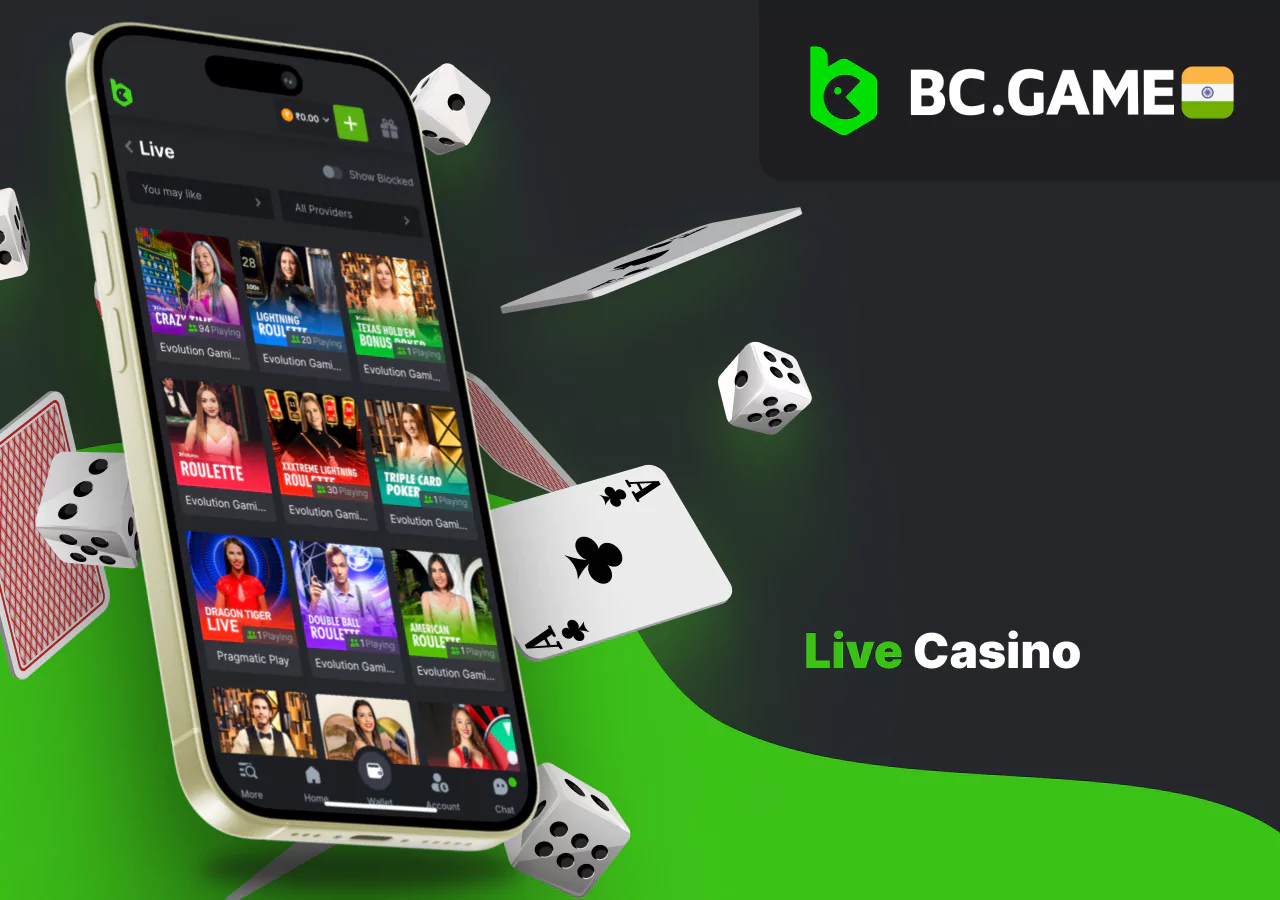 Exciting live dealer casino games from a bookmaker