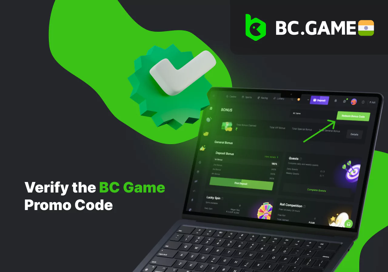 Check promo code from BC Game