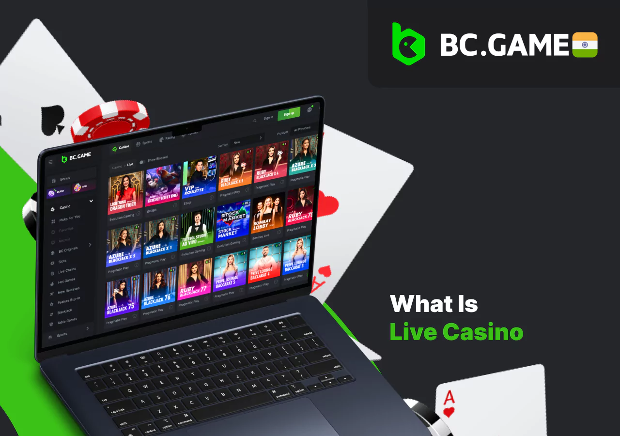 Games from the section Live Casino in India