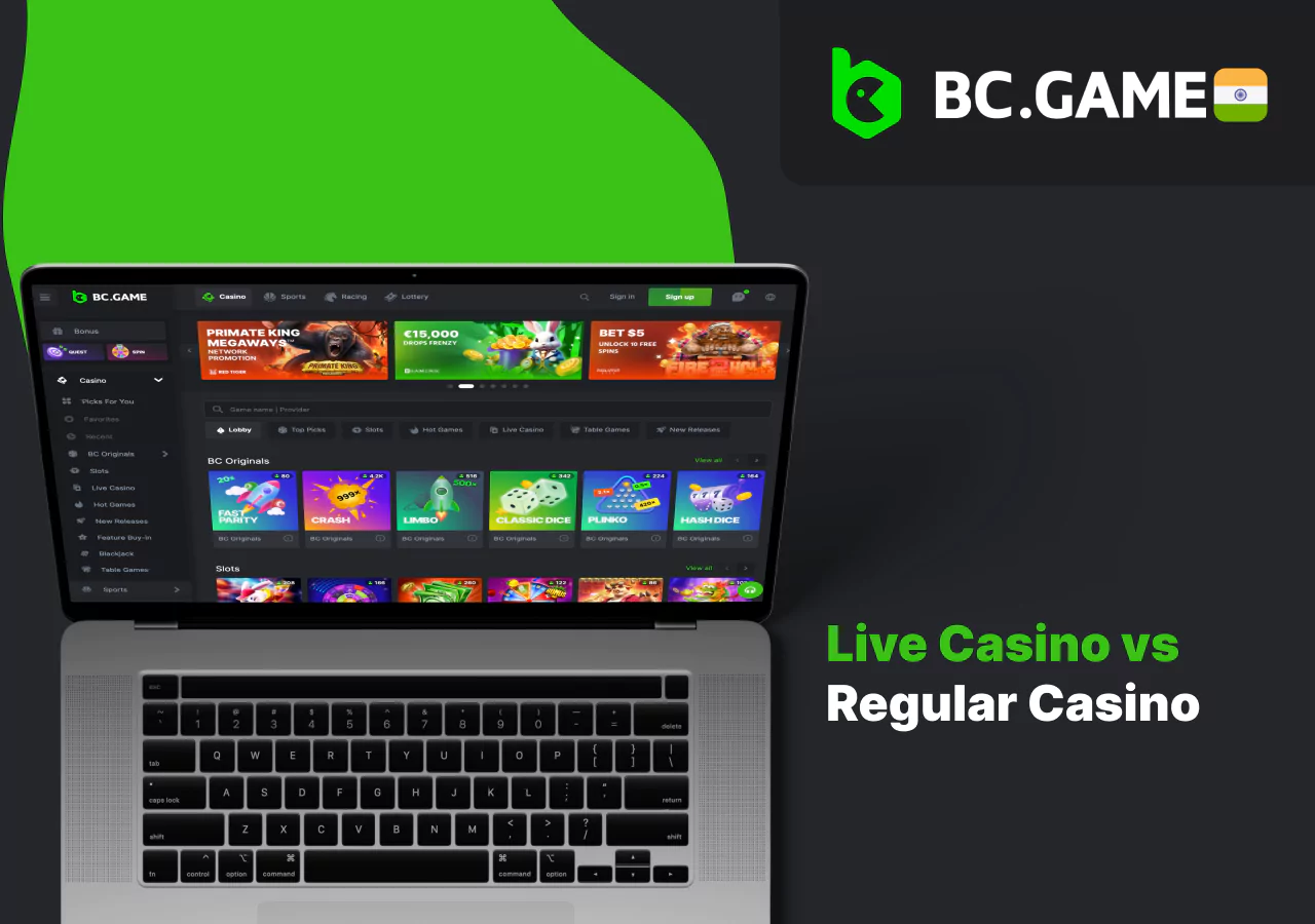 The difference between a live casino and a standard casino