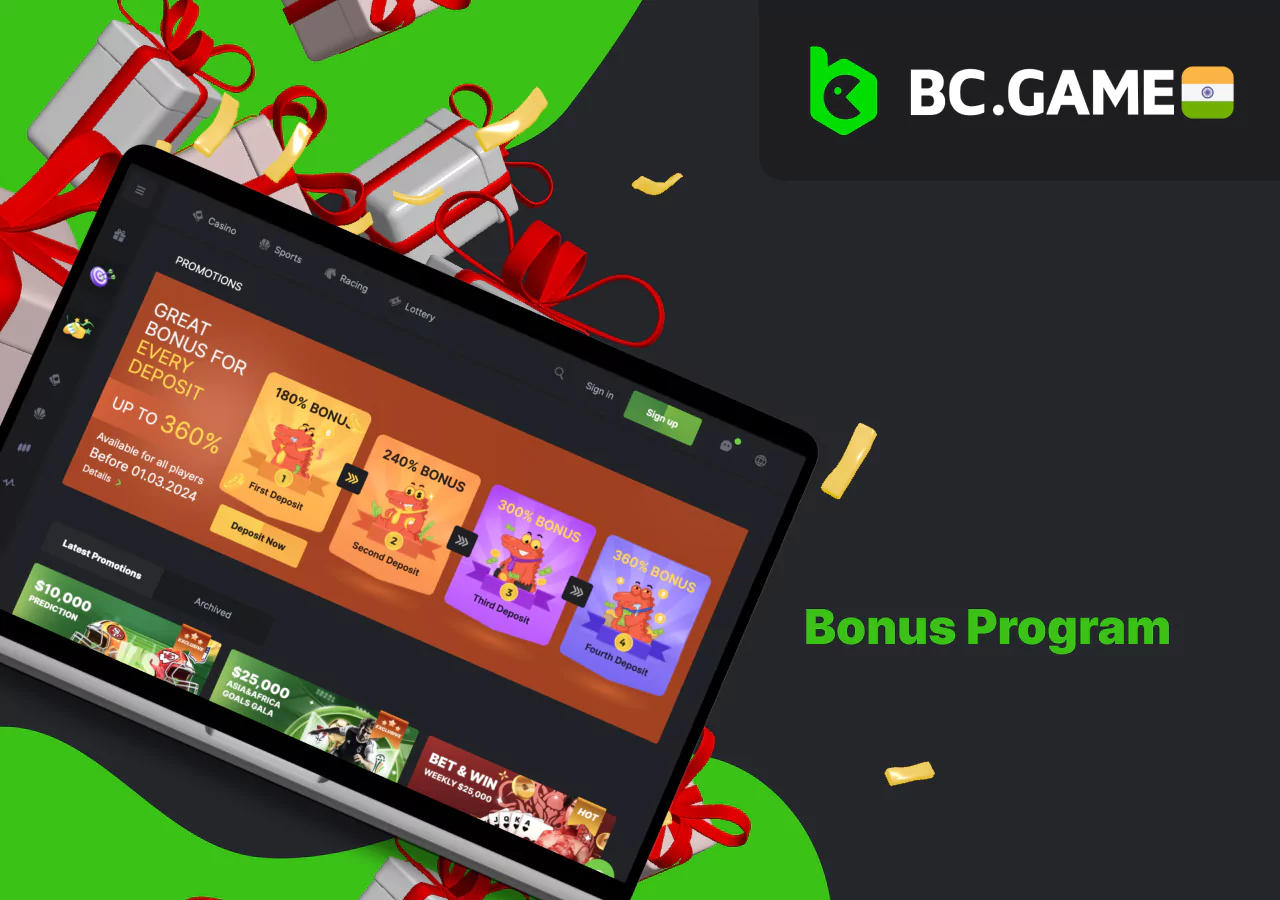Bonus offers for users in India