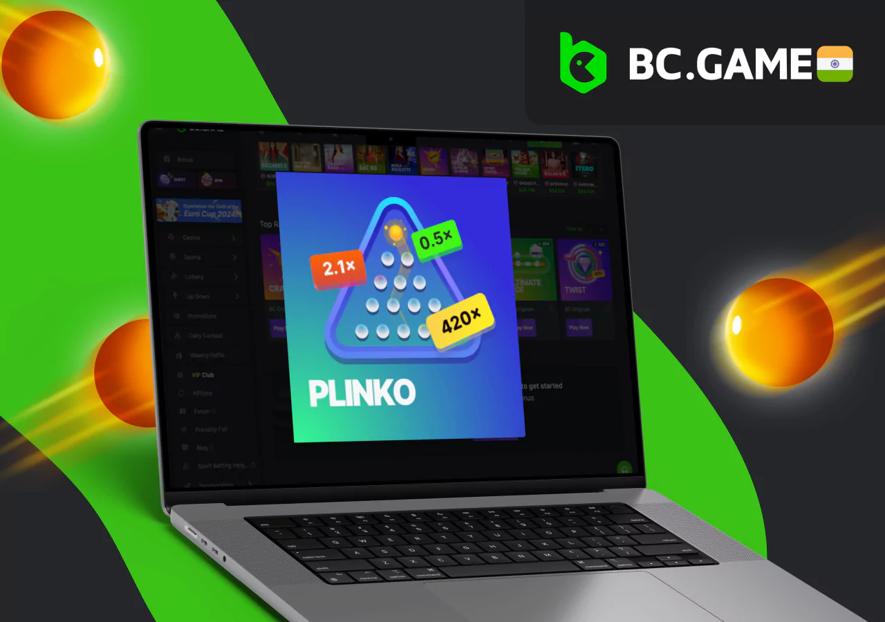The exciting Plinko game on the BC Game platform